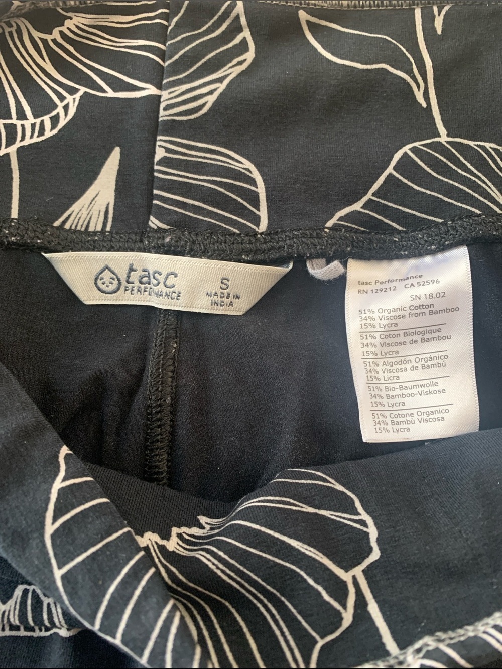 Women's Navy Floral Leggings - Comfortable Everyday Stretch - Picture 8 of 8